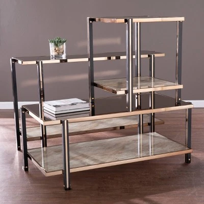 Carswaf Console Table with Mirrored Top Champagne - Aiden Lane 9 Carswaf Console Table with Mirrored Top Champagne - Aiden Lane - Image 7