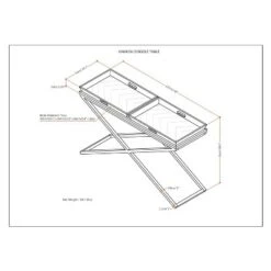 50" Poulton Solid Aged Elm Wood Console Table Distressed Natural Elm - WyndenHall -Console Tables Sales unnamed file 2070