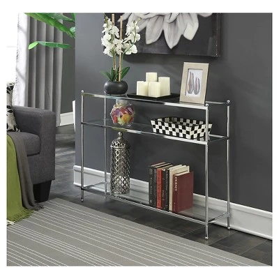 Breighton Home Royal Crest Console Table - Johar Furniture Medium Silver 4 Breighton Home Royal Crest Console Table - Johar Furniture Medium Silver - Image 2