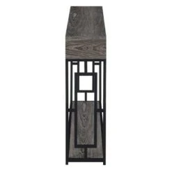 Town Square Deluxe 2 Tier Console Table Weathered Gray/Black - Breighton Home -Console Tables Sales unnamed file 2114