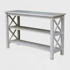 Hampton Console Table - International Concepts Gray/taupe -Console Tables Sales unnamed file 2124