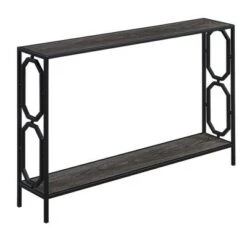 Omega Metal Frame Console Table - Breighton Home Cherry/black 11 Omega Metal Frame Console Table - Breighton Home Cherry/black -Console Tables Sales unnamed file 2177