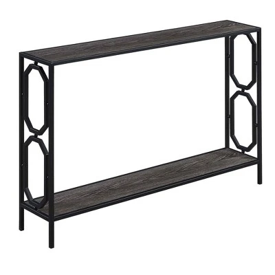 Omega Metal Frame Console Table - Breighton Home Cherry/black 7 Omega Metal Frame Console Table - Breighton Home Cherry/black - Image 5