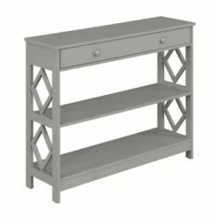 Breighton Home Diamond 1 Drawer Console Table - Johar Furniture White -Console Tables Sales unnamed file 2180