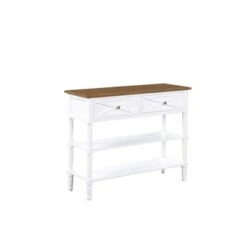 Breighton Home Country Oxford 2 Drawer Console Table - Johar Furniture Driftwood/white -Console Tables Sales unnamed file 2196