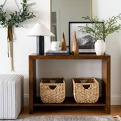 Threshold Designed W/Studio McGee Fullerton Wood Console Table with Shelf Brown - Threshold™ designed with Studio McGee 7 Threshold Designed W/Studio McGee Fullerton Wood Console Table with Shelf Brown - Threshold™ designed with Studio McGee - Image 5