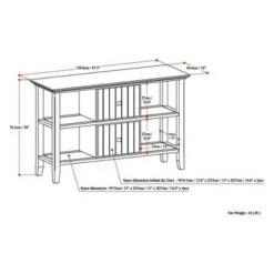 48" Normandy Solid Wood Console Sofa Table - Wyndenhall Brunette Brown 17 48" Normandy Solid Wood Console Sofa Table - Wyndenhall Brunette Brown -Console Tables Sales unnamed file 2222