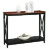 Oxford Console Table Cherry/Black - Breighton Home -Console Tables Sales unnamed file 2284