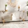 Arverne Acrylic Console Gold - Safavieh -Console Tables Sales unnamed file 2295