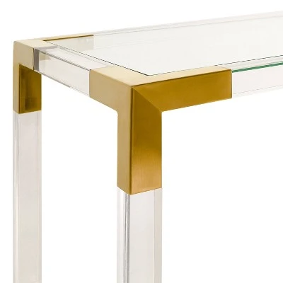 Arverne Acrylic Console Gold - Safavieh 5 Arverne Acrylic Console Gold - Safavieh - Image 3