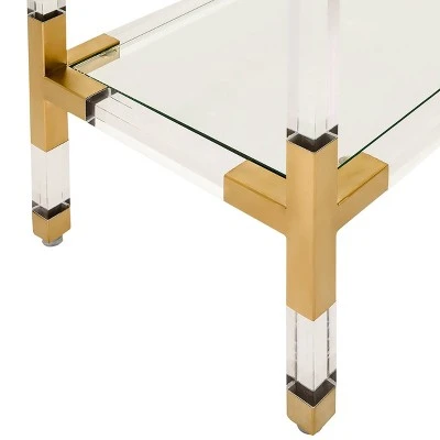 Arverne Acrylic Console Gold - Safavieh 6 Arverne Acrylic Console Gold - Safavieh - Image 4