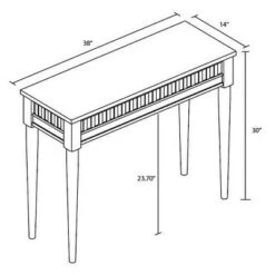 Hearth & Hand W/Magnolia Furniture Turned Leg Wood Console Table Brown - Hearth & Hand™ with Magnolia -Console Tables Sales unnamed file 231