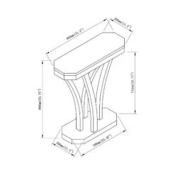 Dennis Console Table Walnut Oak - HOMES: Inside + Out 9 Dennis Console Table Walnut Oak - HOMES: Inside + Out -Console Tables Sales unnamed file 2338