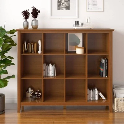 48" Stratford 12 Cube Storage Honey Brown - WyndenHall 3 48" Stratford 12 Cube Storage Honey Brown - WyndenHall