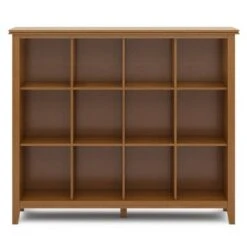 48" Stratford 12 Cube Storage Honey Brown - WyndenHall 12 48" Stratford 12 Cube Storage Honey Brown - WyndenHall -Console Tables Sales unnamed file 2383