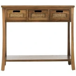Autum 3 Drawer Console - Safavieh Brown -Console Tables Sales unnamed file 2388