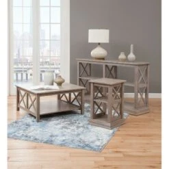 Hampton Sofa Server Table with Shelves - International Concepts Light Gray -Console Tables Sales unnamed file 2408