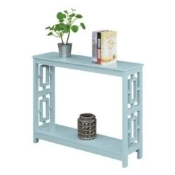 Town Square Console Table with Shelf Sea Foam - Breighton Home -Console Tables Sales unnamed file 2431