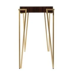 Capkya Console Table Brown/Gold - Aiden Lane -Console Tables Sales unnamed file 2437