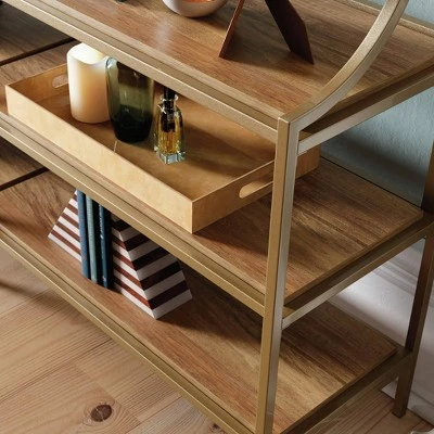 International Lux Metal Frame Console Table - Sauder Sindoori Mango 7 International Lux Metal Frame Console Table - Sauder Sindoori Mango - Image 5