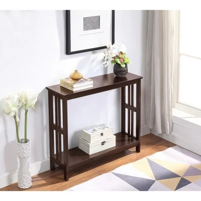 Breighton Home Mission Console Table - Johar Furniture Espresso 6 Breighton Home Mission Console Table - Johar Furniture Espresso - Image 4