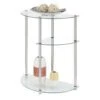 Classic Glass 3 Tier Display Entryway Table Clear Glass - Breighton Home -Console Tables Sales unnamed file 2493