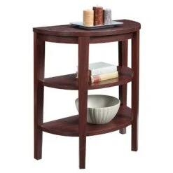 Newport 3 Shelf Console Mahogany - Breighton Home
