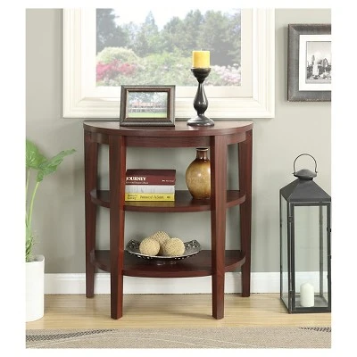Newport 3 Shelf Console Mahogany - Breighton Home 4 Newport 3 Shelf Console Mahogany - Breighton Home - Image 2