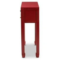 Pomme Accent 6 Drawer Console Table Red - Baxton Studio 17 Pomme Accent 6 Drawer Console Table Red - Baxton Studio -Console Tables Sales unnamed file 2633
