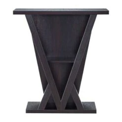 Nebra 3 Shelf Console Table Espresso - HOMES: Inside + Out -Console Tables Sales unnamed file 2646