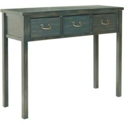 Cindy Console With Storage Drawers- Dark Teal - Safavieh -Console Tables Sales unnamed file 2648