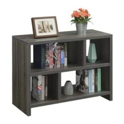 Northfield Console 3 Tier Bookcase Weathered Gray - Breighton Home -Console Tables Sales unnamed file 2715