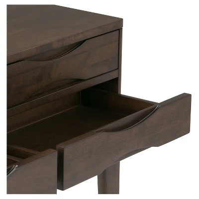 40" Pearson Solid Hardwood Hallway Console Table Walnut Brown - WyndenHall 5 40" Pearson Solid Hardwood Hallway Console Table Walnut Brown - WyndenHall - Image 3