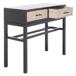 Ajana 2 Drawers Console Table - Safavieh Black -Console Tables Sales unnamed file 2739