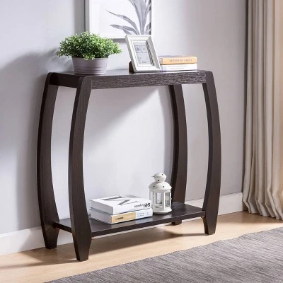 Tecto 2 Shelf Console Table Espresso - HOMES: Inside + Out 3 Tecto 2 Shelf Console Table Espresso - HOMES: Inside + Out