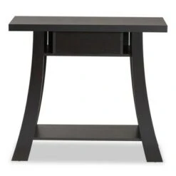 Herman Wood 1 Drawer Console Table - Baxton Studio Dark Brown -Console Tables Sales unnamed file 2785