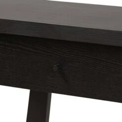 Herman Wood 1 Drawer Console Table - Baxton Studio Dark Brown -Console Tables Sales unnamed file 2786