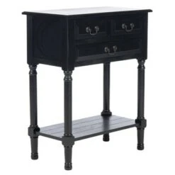 Primrose 3 Drawers Console Table Black - Safavieh -Console Tables Sales unnamed file 2813