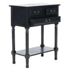 Primrose 3 Drawers Console Table Black - Safavieh -Console Tables Sales unnamed file 2814