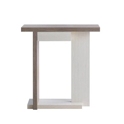 Nebra 3 Shelf Console Table Dark Taupe - HOMES: Inside + Out 4 Nebra 3 Shelf Console Table Dark Taupe - HOMES: Inside + Out - Image 2