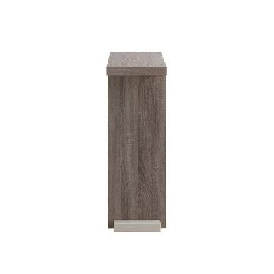 Nebra 3 Shelf Console Table Dark Taupe - HOMES: Inside + Out 7 Nebra 3 Shelf Console Table Dark Taupe - HOMES: Inside + Out - Image 5