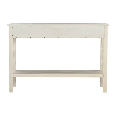 Whitley Antique Console Table White - Linon 8 Whitley Antique Console Table White - Linon - Image 6