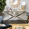 Fiorella Glass Top Console Table Brass - Safavieh -Console Tables Sales unnamed file 2849