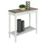 French Country Hall Table with Drawer/Shelf Driftwood/White - Breighton Home -Console Tables Sales unnamed file 2855