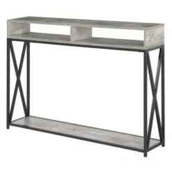 Tucson Deluxe 2 Tier Console Table Faux Birch - Breighton Home