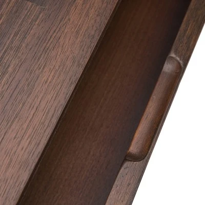 60" Mitchell Solid Acacia Wood Console Sofa Table Distressed Charcoal Brown - WyndenHall 8 60" Mitchell Solid Acacia Wood Console Sofa Table Distressed Charcoal Brown - WyndenHall - Image 6