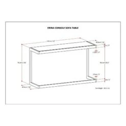 Cecilia Console Sofa Table - WyndenHall Natural Aged Brown -Console Tables Sales unnamed file 2899