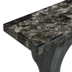 Newport Terry B Console Table with Shelf Black Faux Marble/Weathered Gy - Breighton Home -Console Tables Sales unnamed file 2920