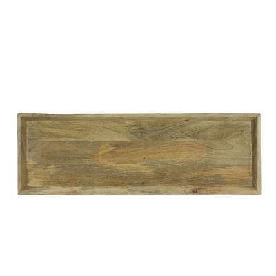 Meagher Rustic Handcrafted Mango Wood Console Table Natural - Christopher Knight Home 5 Meagher Rustic Handcrafted Mango Wood Console Table Natural - Christopher Knight Home - Image 3