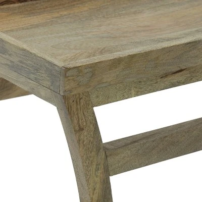 Meagher Rustic Handcrafted Mango Wood Console Table Natural - Christopher Knight Home 8 Meagher Rustic Handcrafted Mango Wood Console Table Natural - Christopher Knight Home - Image 6